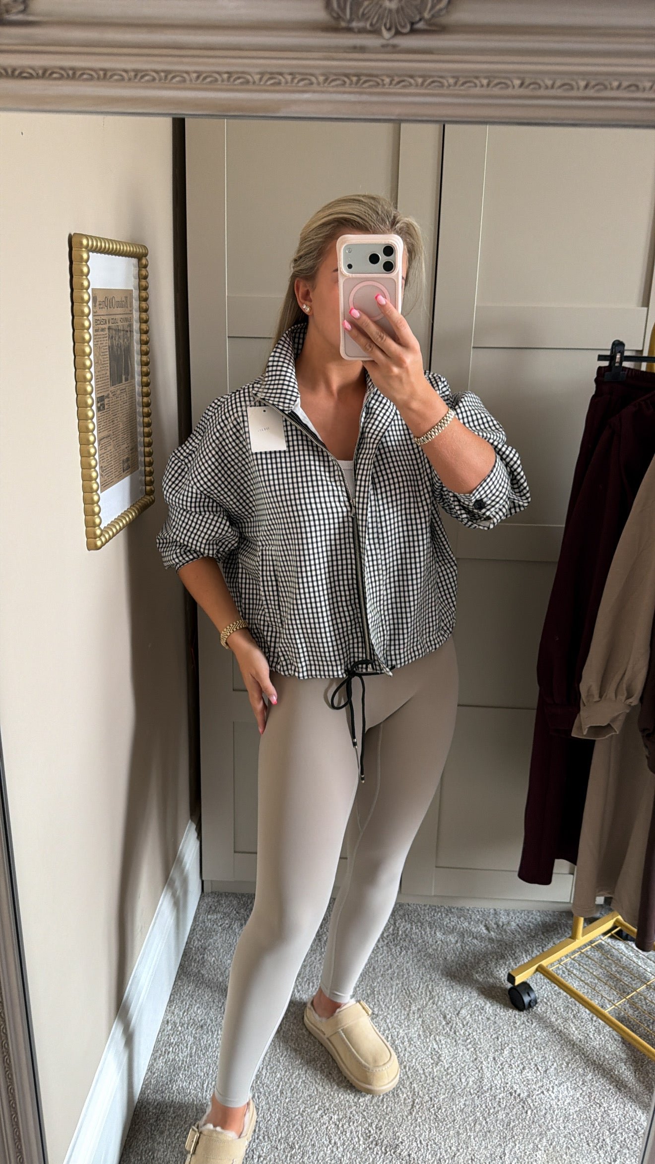 Black Gingham Jacket