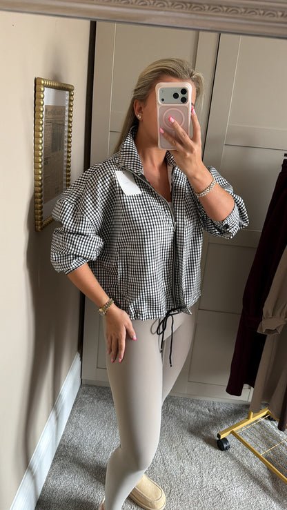 Black Gingham Jacket