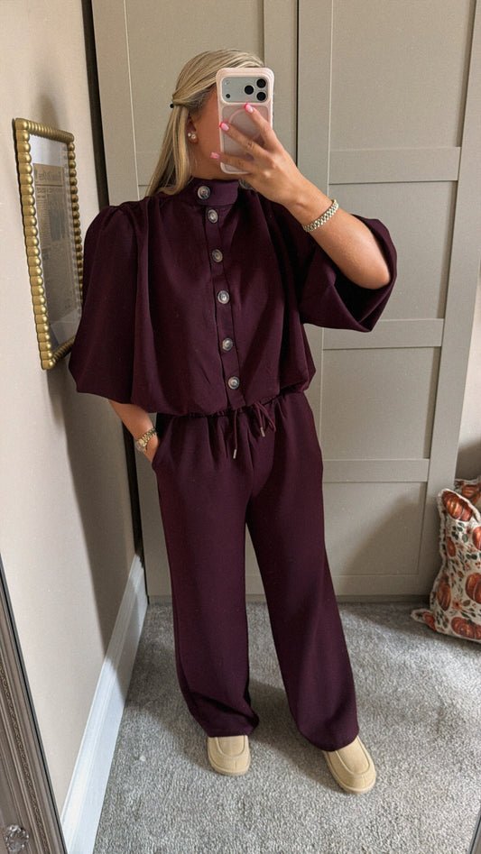 Burgundy Lounge Set
