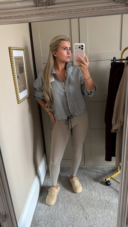 Black Gingham Jacket