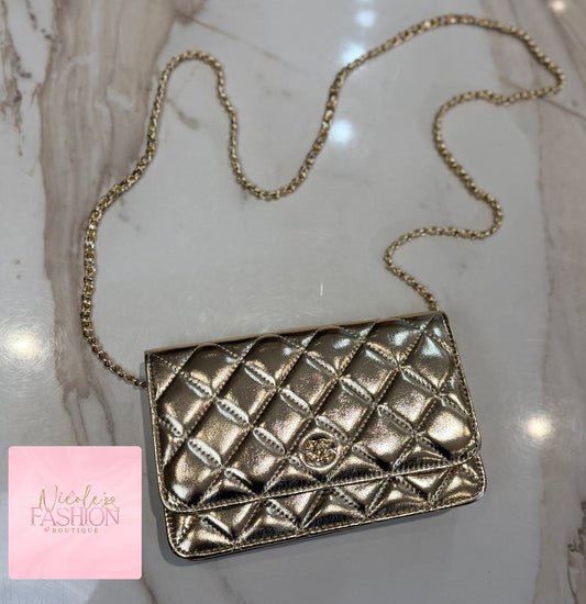 Gold Flap Bag