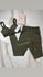Women’s Khaki Green Stripe Gym Set